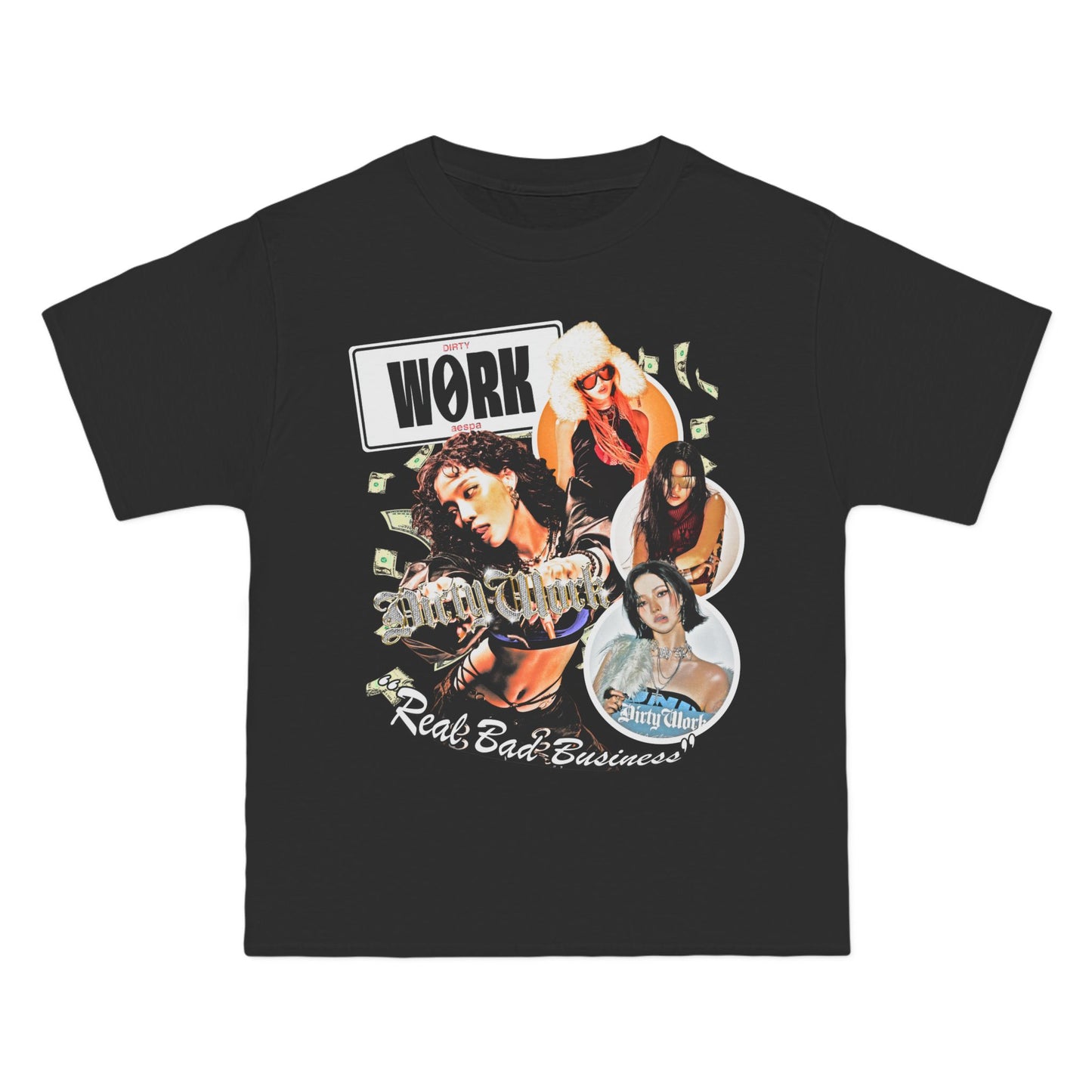 AESPA: "DIRTY WORK" Vintage T-Shirt