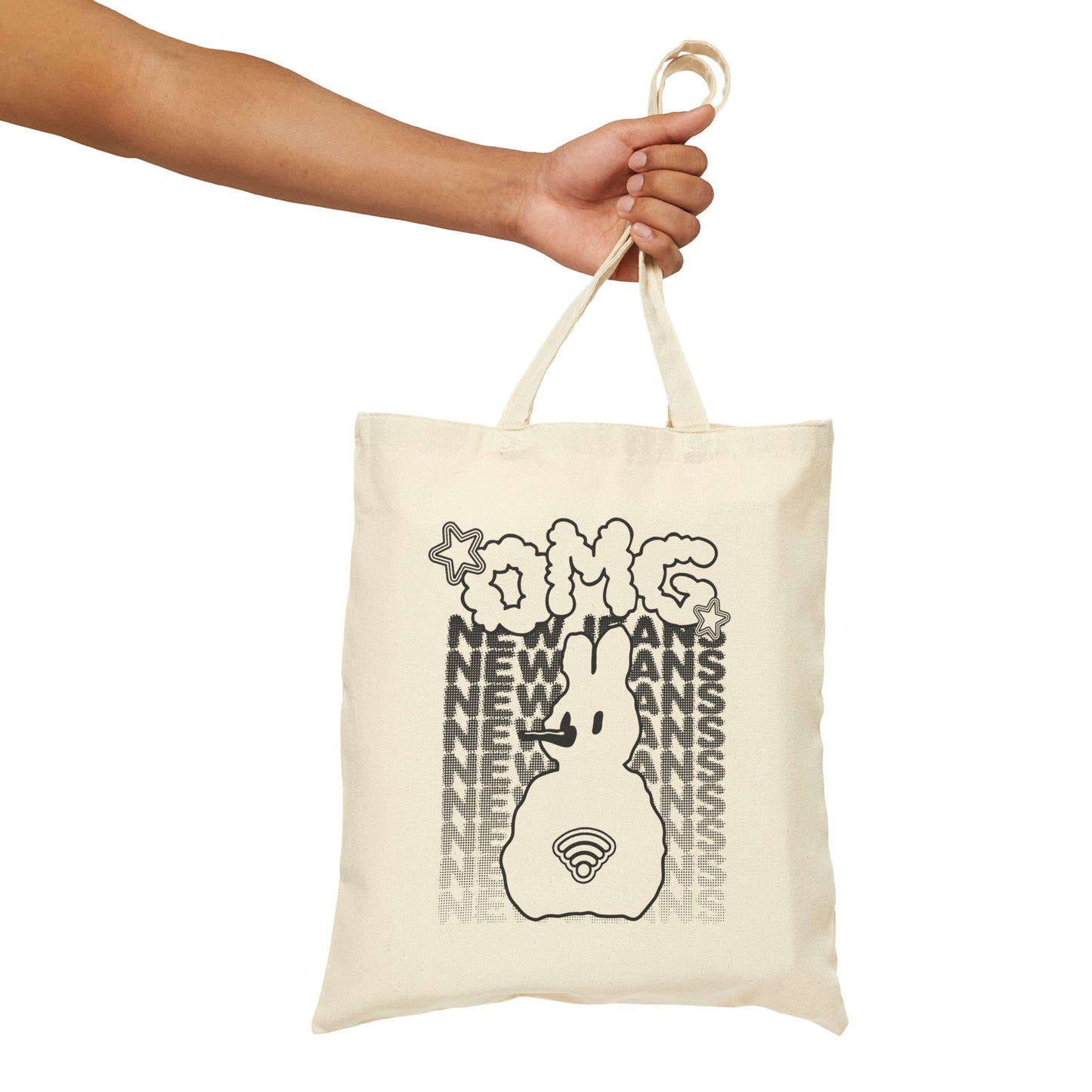 NewJeans: OMG Tokki Canvas Tote Bag