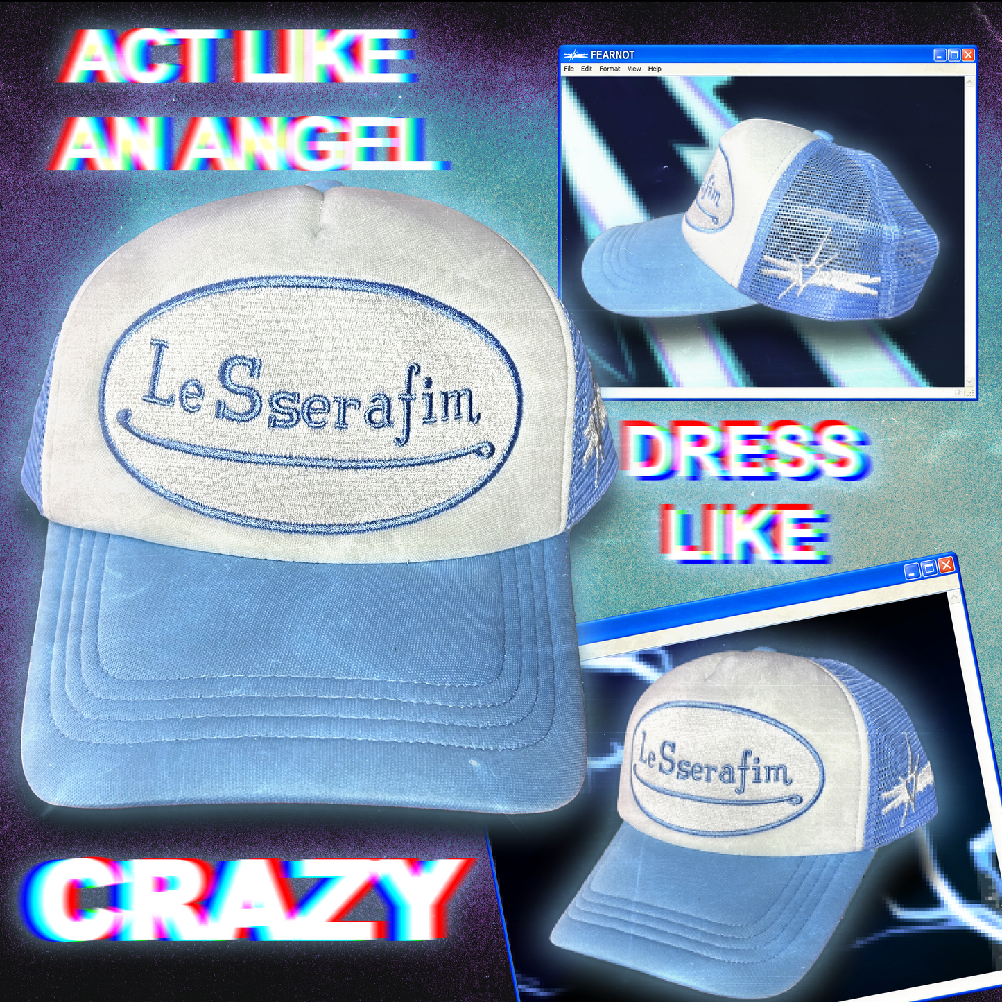 LE SSERAFIM: "CRAZY" Trucker Hat